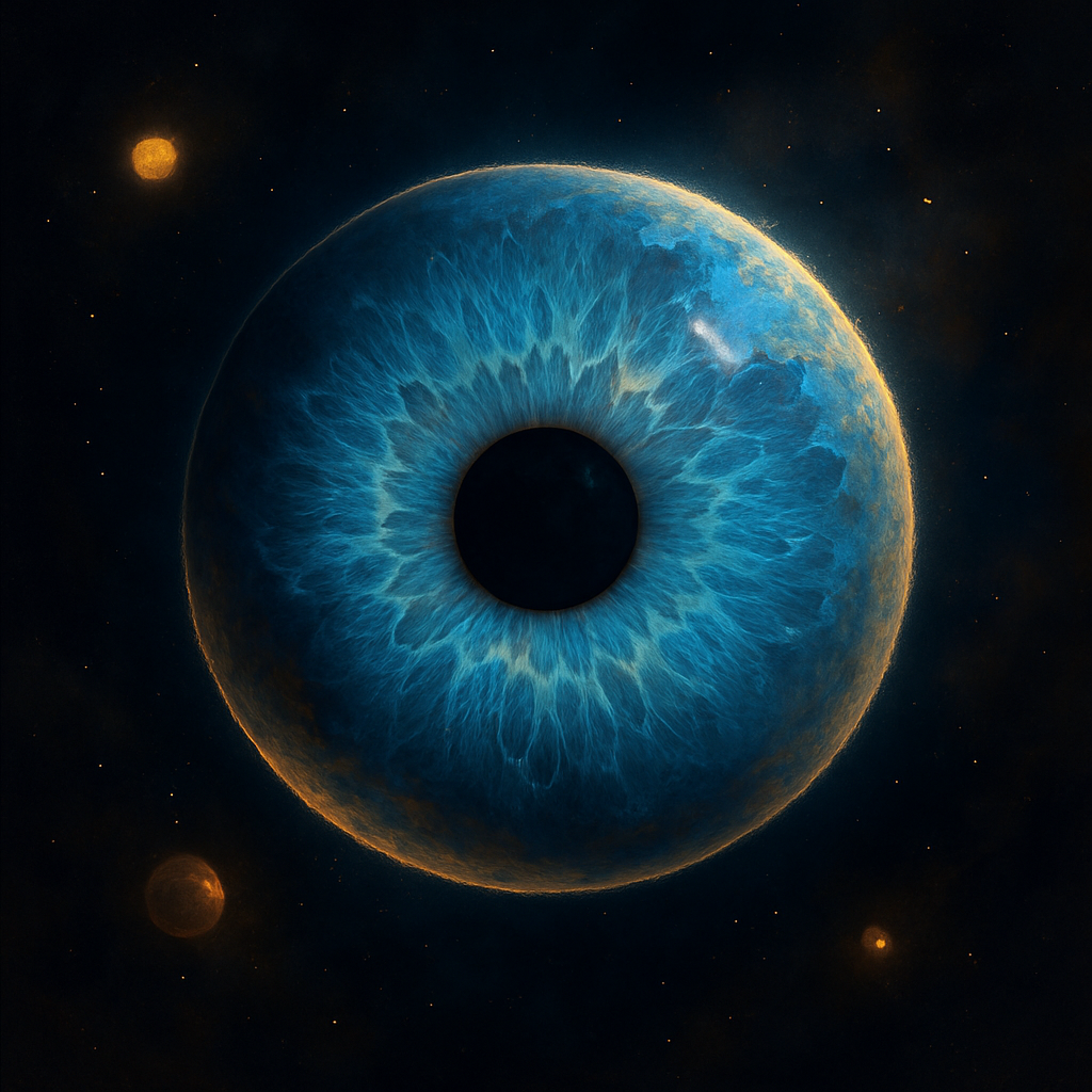 Kreatives KI Bild Auge Universum